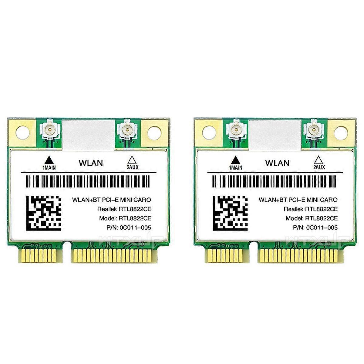 2X RTL8822CE 1200Mbps 2.4G/5Ghz 802.11AC WiFi Card Network Mini PCIe Bluetooth 5.0 Support Laptop/P