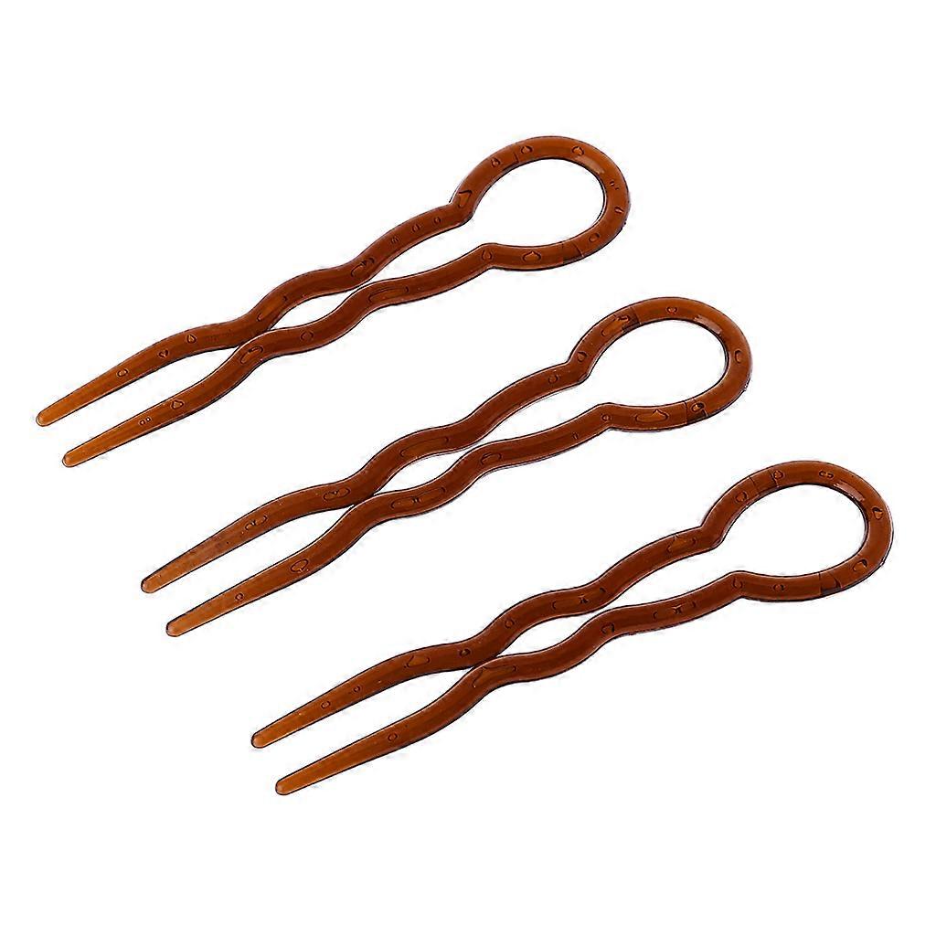 3szt Fork Tools Warkocz Fryzura Widelec Do włosów U Shape Fork Clips Pin Akcesoria