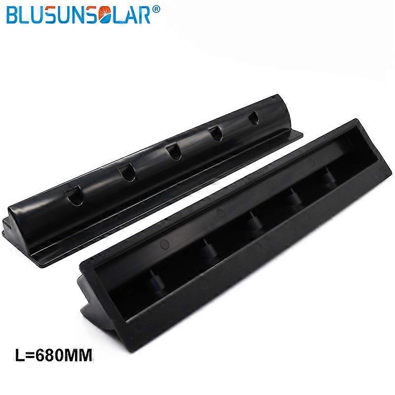 2 Piece/set ABS Plast Solpanel Montering End Spoiler Brackets Användning i husvagn Båt Husbil 550mm 680mm 2 Färg för att välja