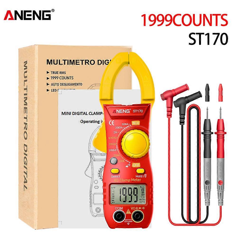 ANENG ST170 Smart Clamp Meter 1999 Counts Auto-ranging Digital Multimeter LCD Screen AC DC Voltage Meter AC Current Tester