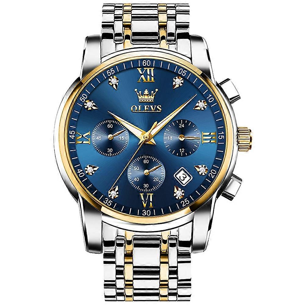 2858 Two colour strap Men Business Quartz Watch