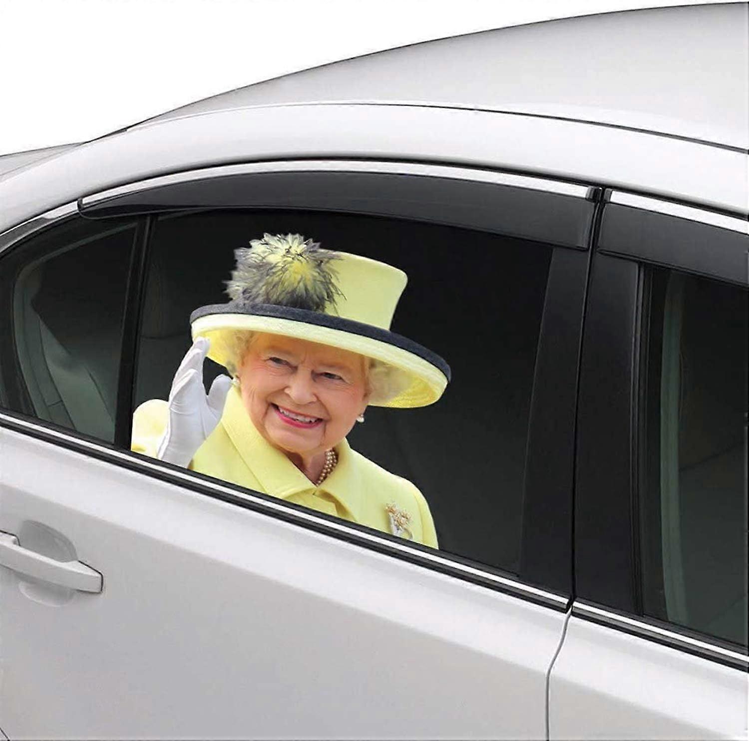 SZTXJ Queen Car Window Cling Funny Car Sticker Window Decal for Vehicles Automotive Stickers (for Right Side) (Queen_1)