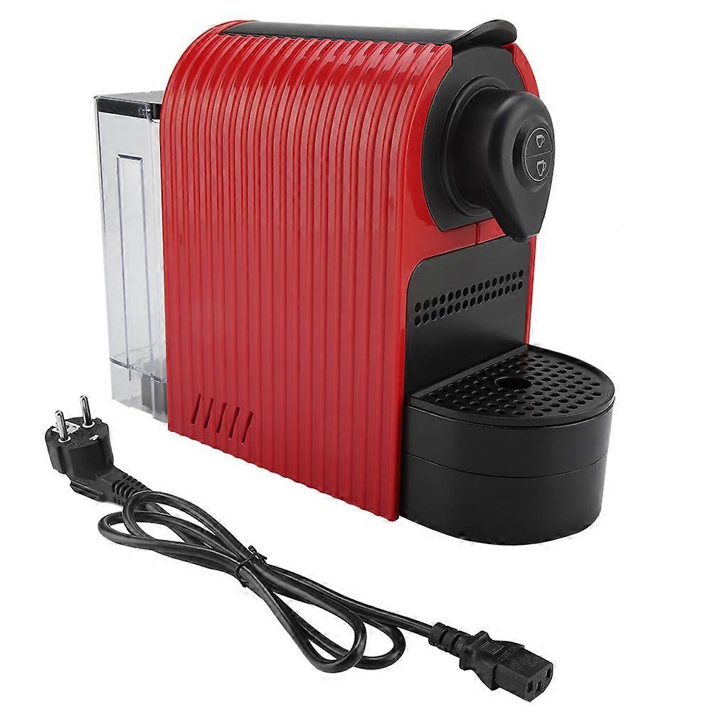 Machine à café à capsules Nespresso Machine à expresso pour boissons chaudes Mousseur à lait (rouge )