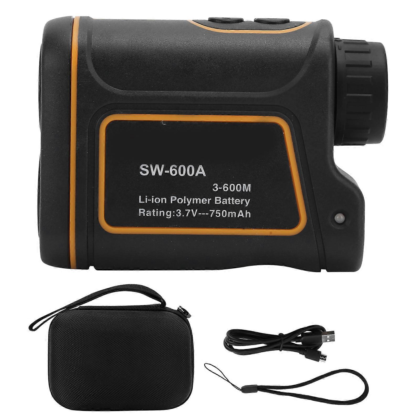 SW600A Portable HandHeld 600m Telescopic Range Finder Distance Height Angle Speed Meter