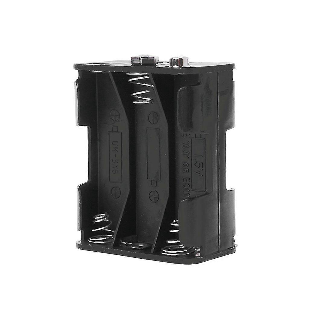 6xAA Double Side Batteries Stack Snap Connector Double Side Buckle Box