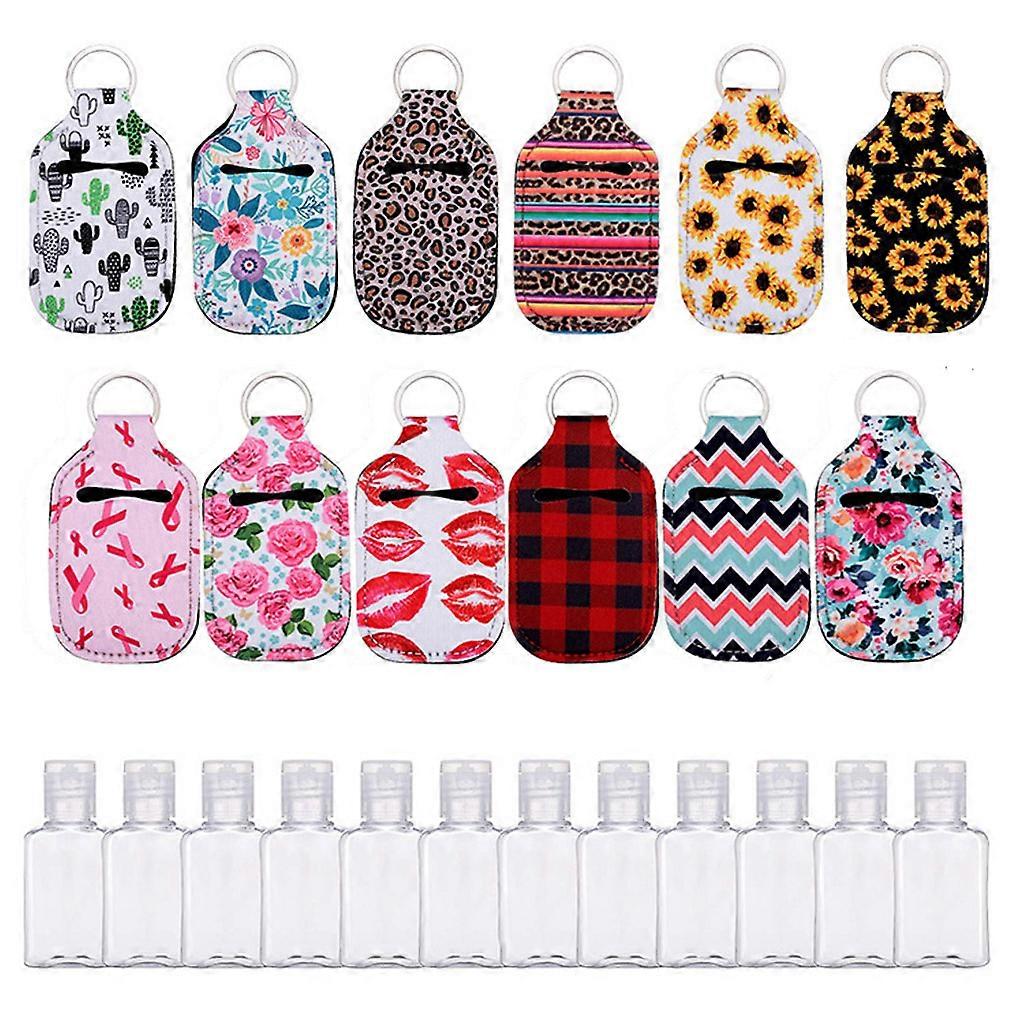 Empty Travel Bottles Keychain Bottle for Hand Sanitizer Conditioner Toiletry
