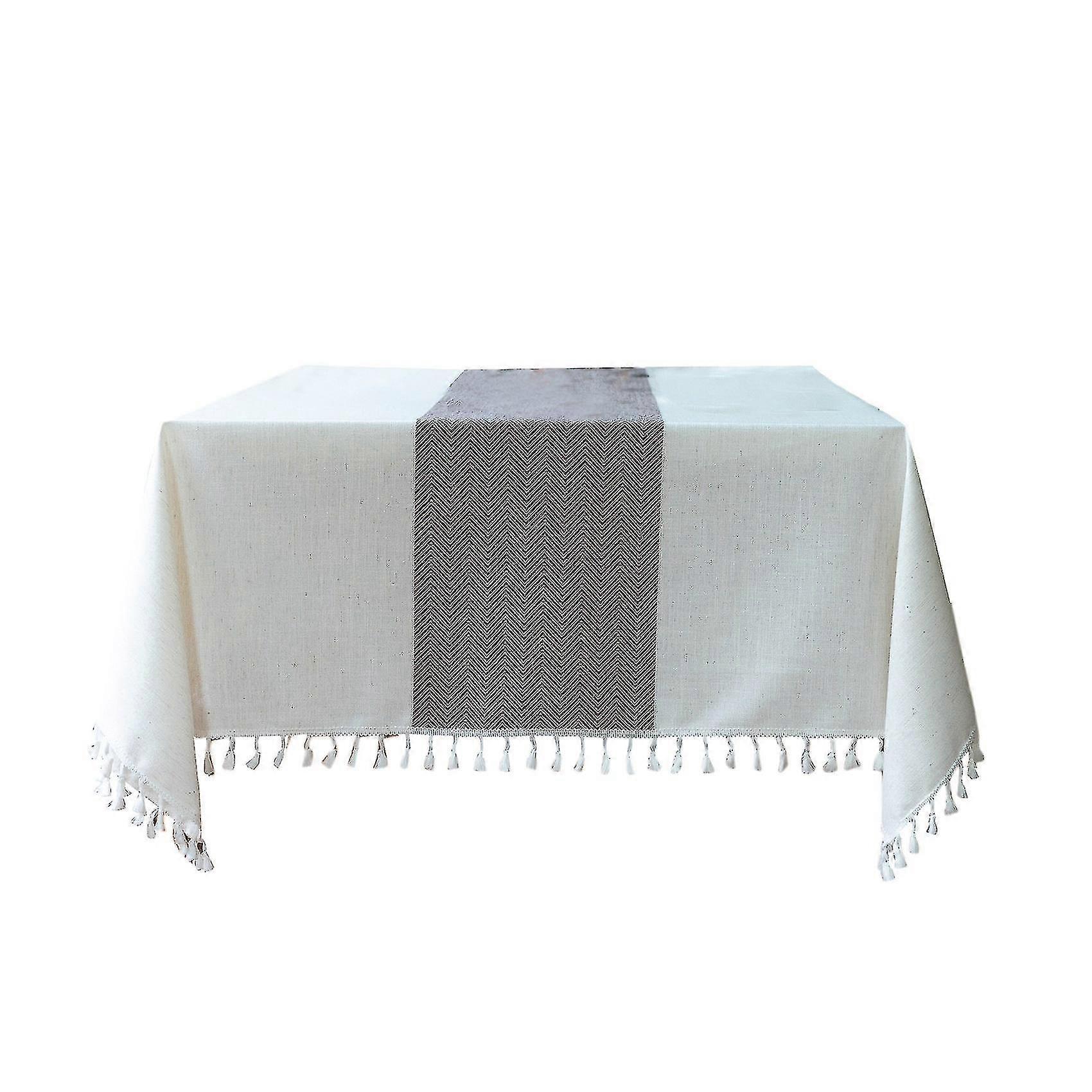 Tablecloth Rustic Farmhouse Kitchen Table Cloth(brown)