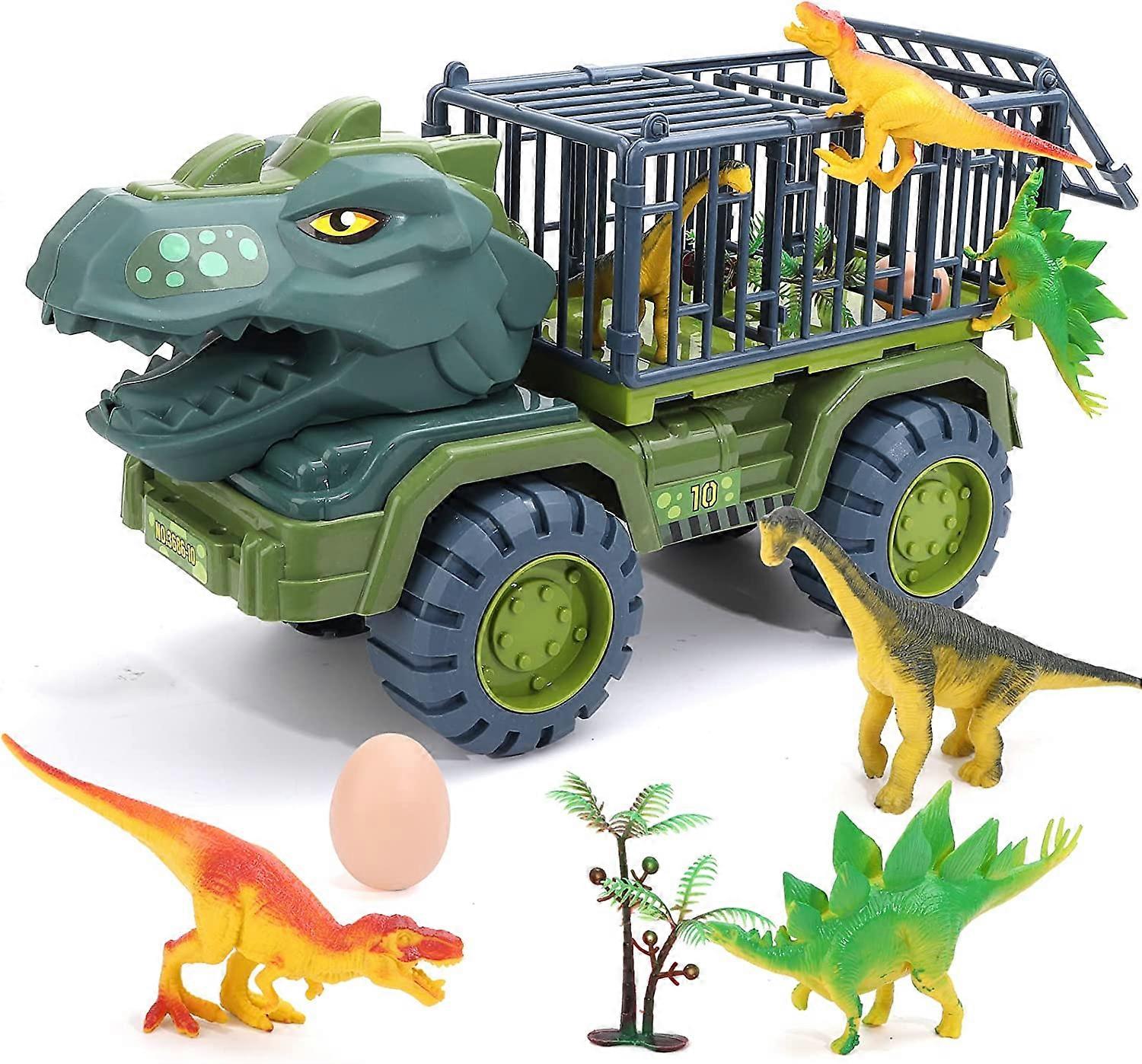 Dinosaur Toys for Kids 3-5&5-7, Big Dinosaur Transport Trucks with