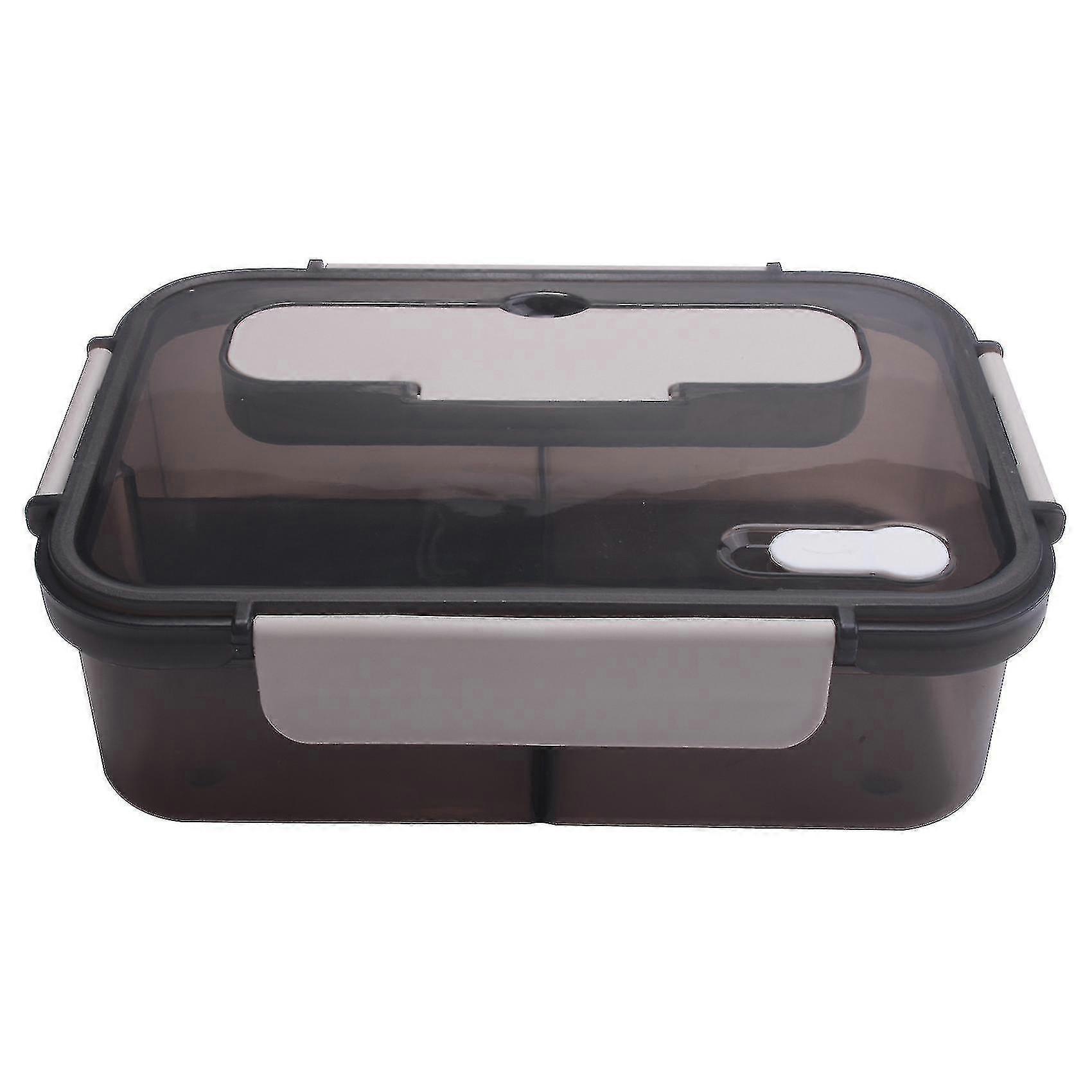 Lunch Box, 1500ml Bento Box, Food Container With 3 Compartments And Cutlery Set,microwave And Meal