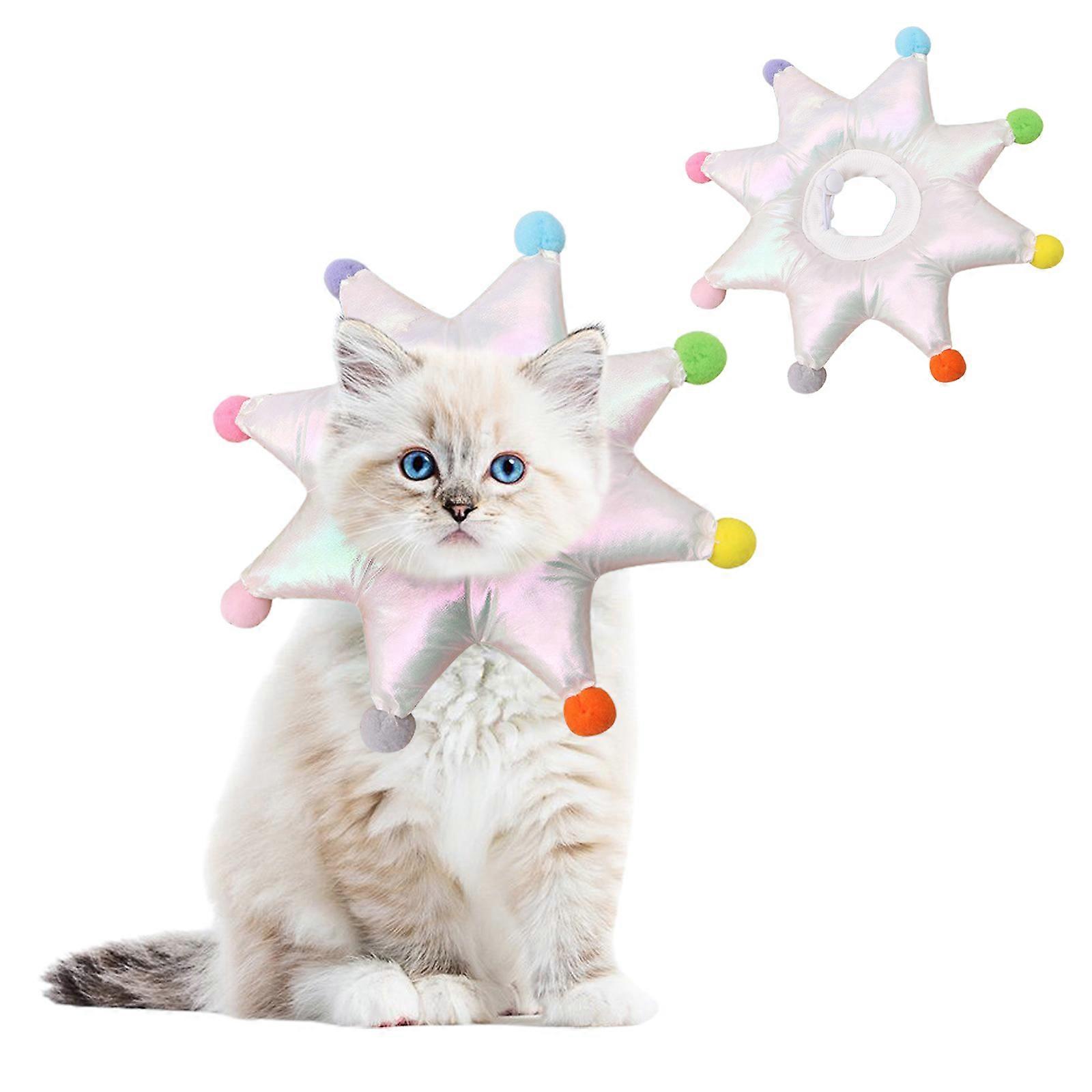 2024 New,Pet Cone Protective Cat Recovery Collar Portable Durable PP Cotton For Kitten Puppy Rabbit Small Dogs After Surgery