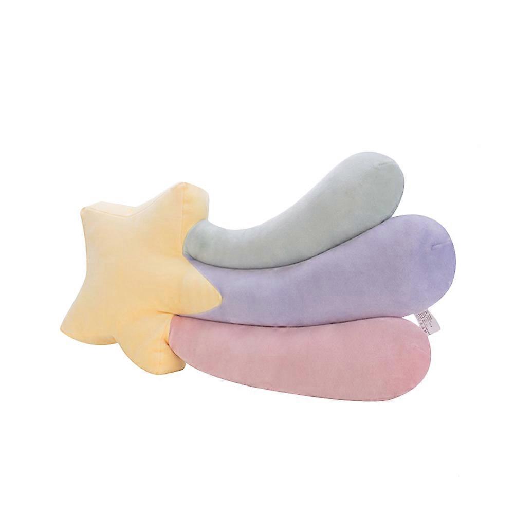 Star Throw Pillow Colorful Plush Back Cushion Plush Throw Pillow Toy for Adult Kid (Star Pattern)