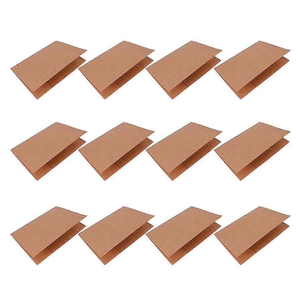 10pcs Kraft Paper File Holder Creative A4 Paper Protector Paper Folder for Home Office School