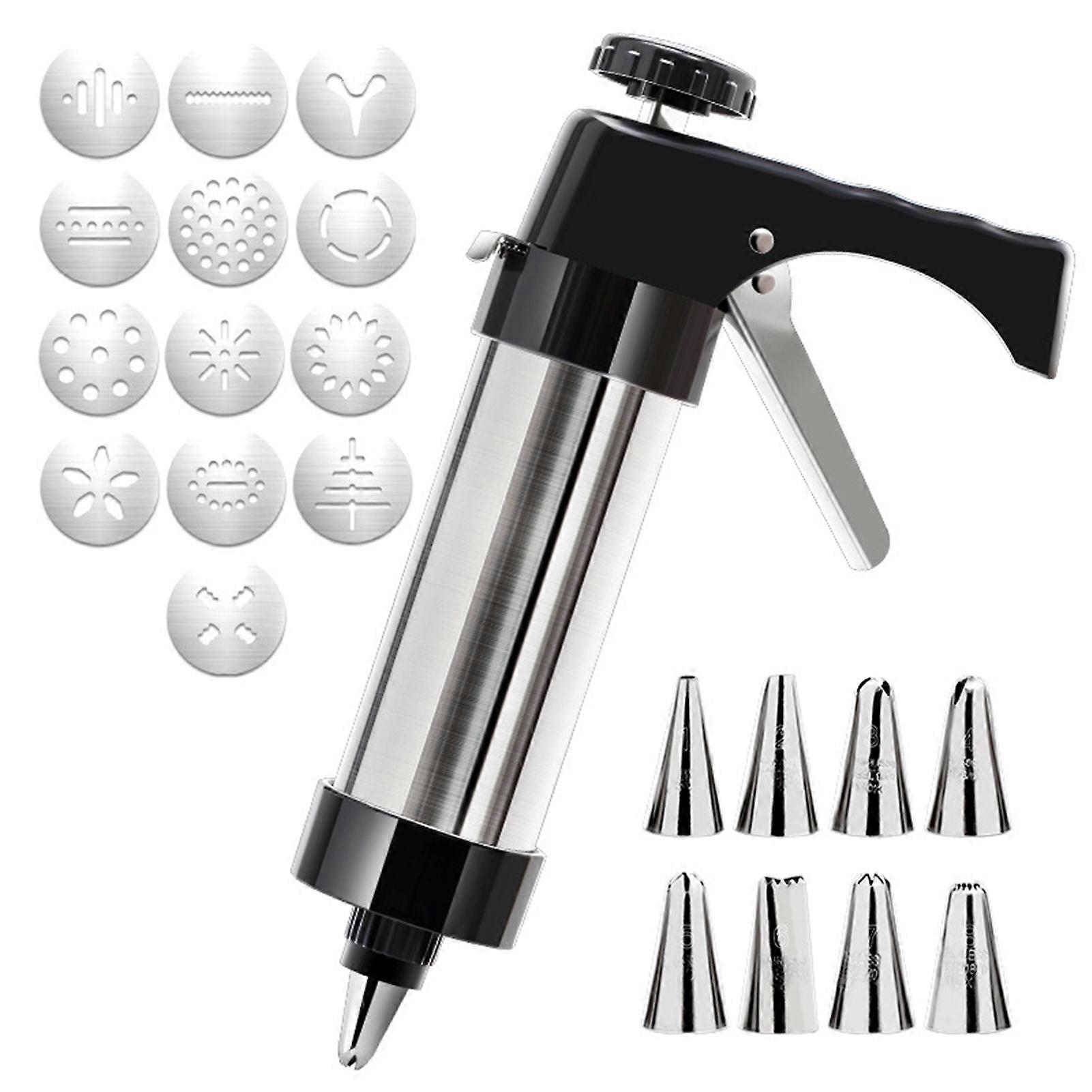 Cookie Decorating Tube Detachable with Different Designs Easy to Use Clean Food-grade Convenient Cookie Press Tool Jikaixiang