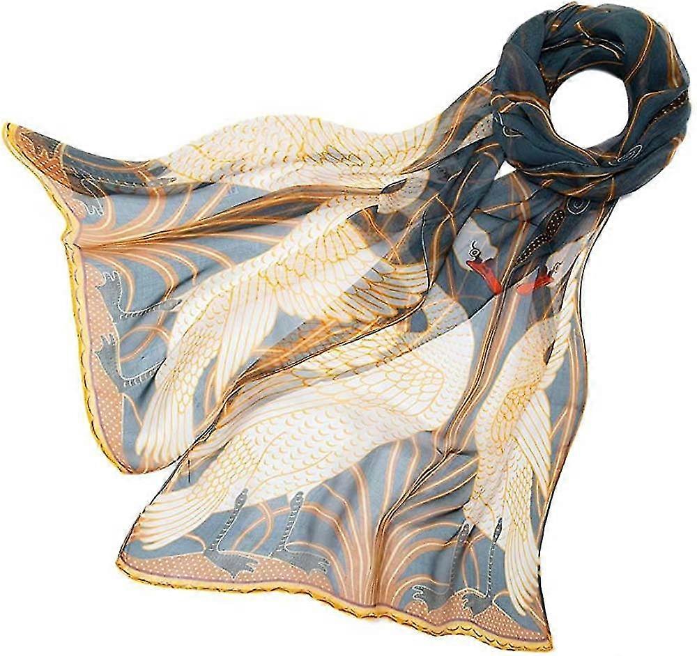 Sciarpa / copricapo da donna 100% seta leggera e morbida