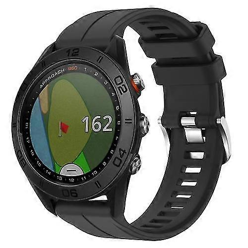 Garmin Approach S60 22 mm-es egyszínű szilikon óraszíjhoz UJHX