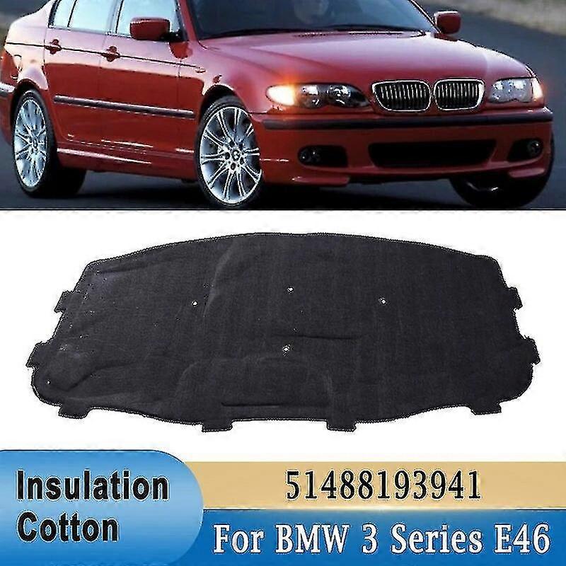 車のフロントエンジンフード遮音綿パッドBMWと互換性があります 3シリーズE46 320i 325i 328i 330i 51488193941防音マットカバー