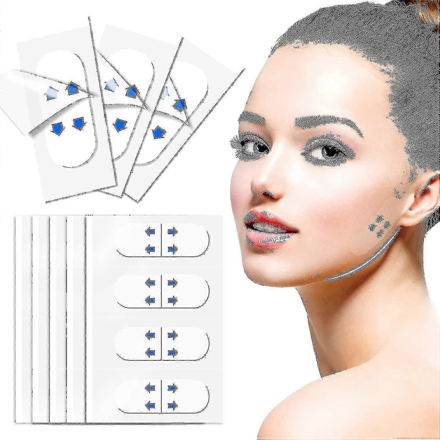 120pcs Clear Face Lifting Tape Invisible High Ity Tool