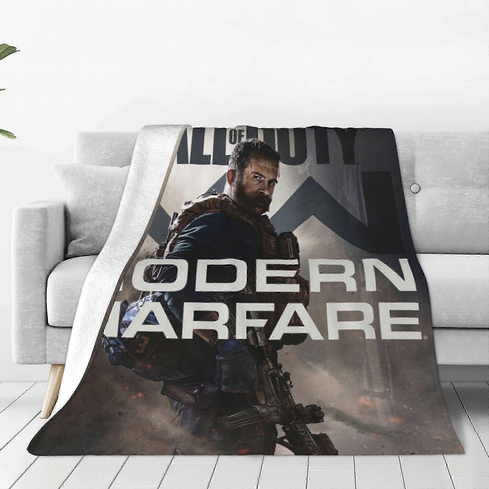 t2684 Cobertor Modern Warfare Call Of Duty Cobertor Lance Leve Macio Ar Condicionado Cobertores de Flanela para Cama Sofá Sofá Festa De Cobertor bn2684