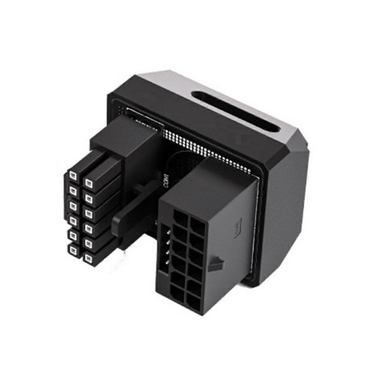16PIN GPU Power Connector 180 Degree Angled Adapter for Desktops Graphics Video Card GPU Power Stee