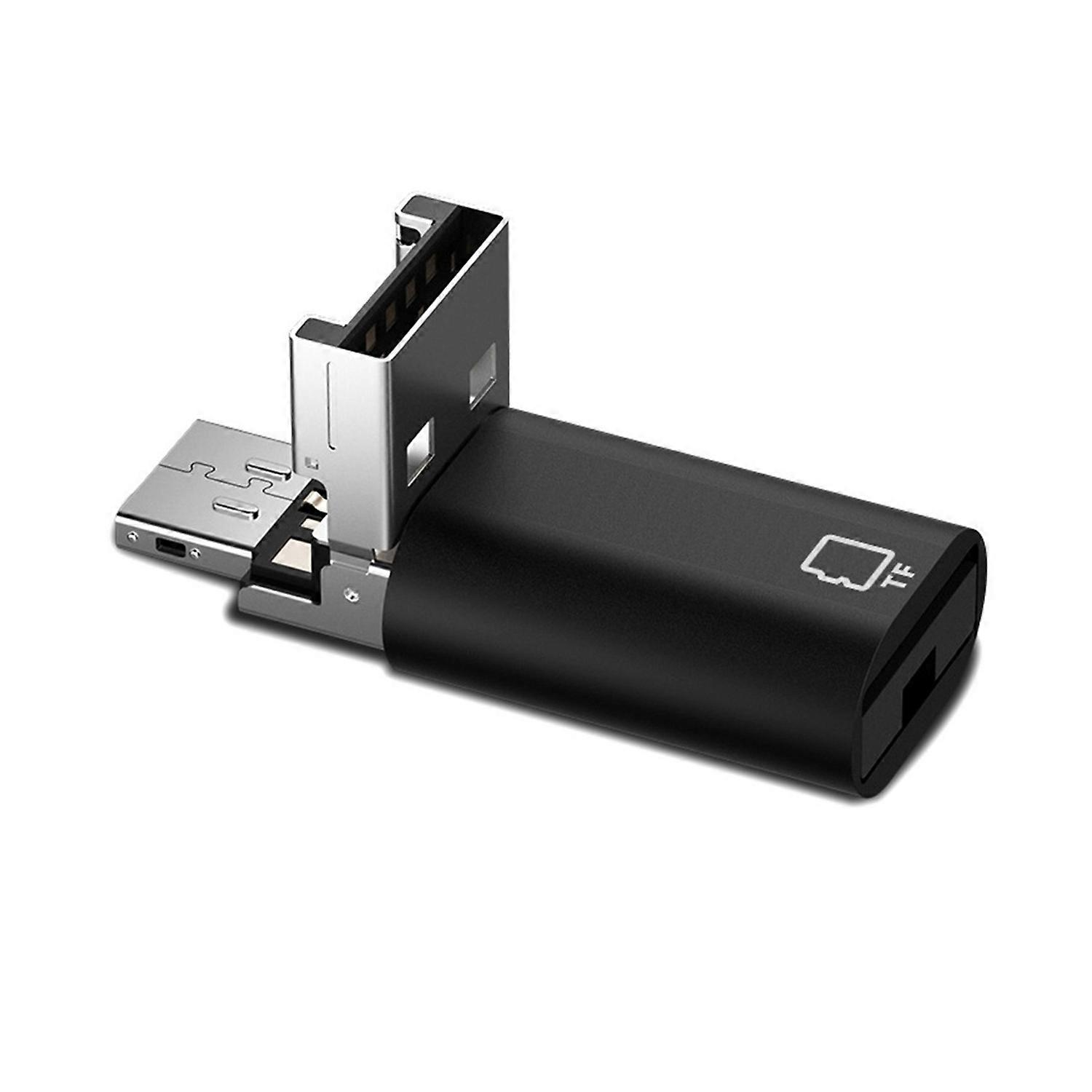 Card Reader High Speed Plug-Play No Driver Required Compact Size Universal Smart 2-in-1 SD TF Memory