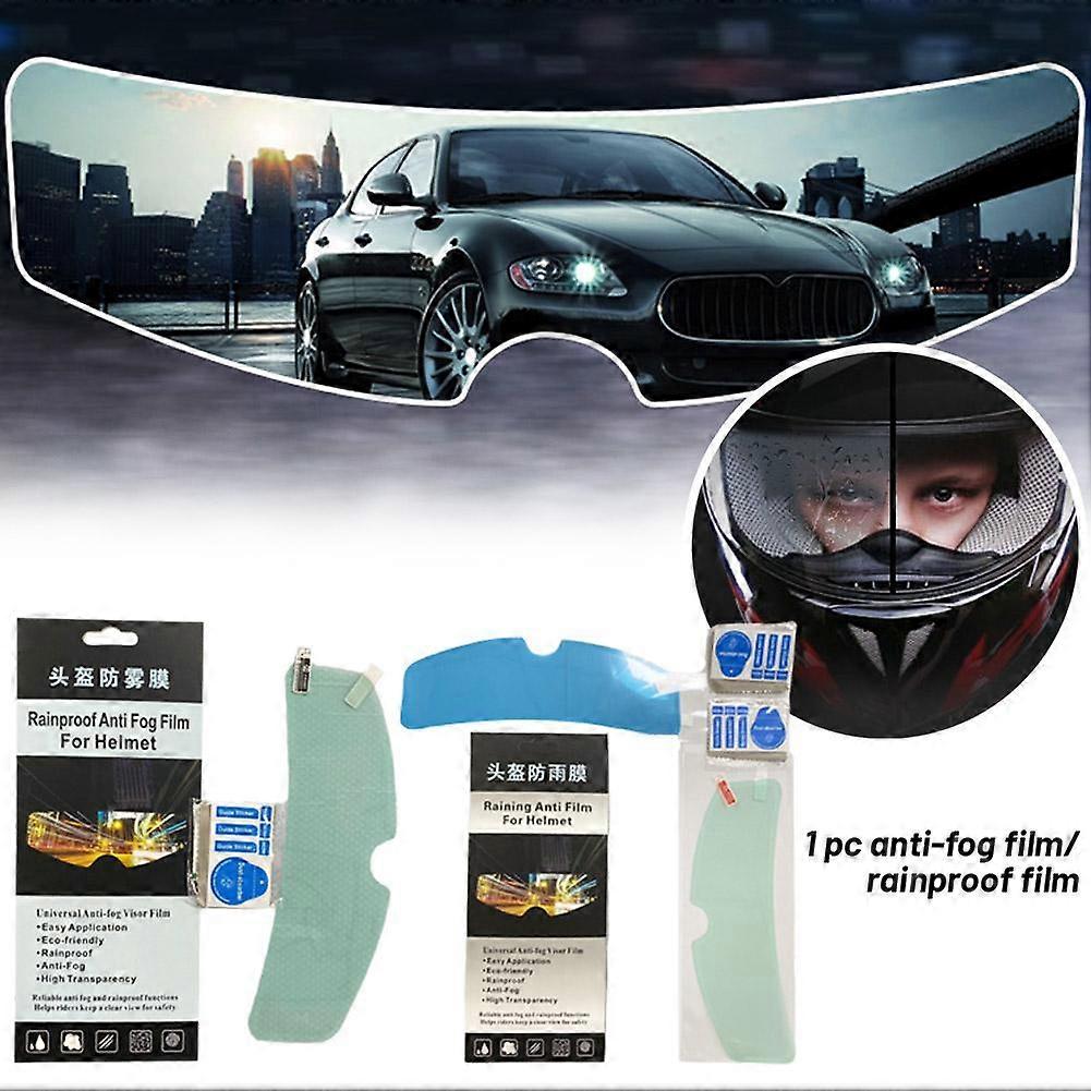 With packaging - anti-fog film (A) $ Helmet anti-fog film Motorcycle helmet rainproof anti-fog film Electric vehicle helmet rainproof anti-fog film