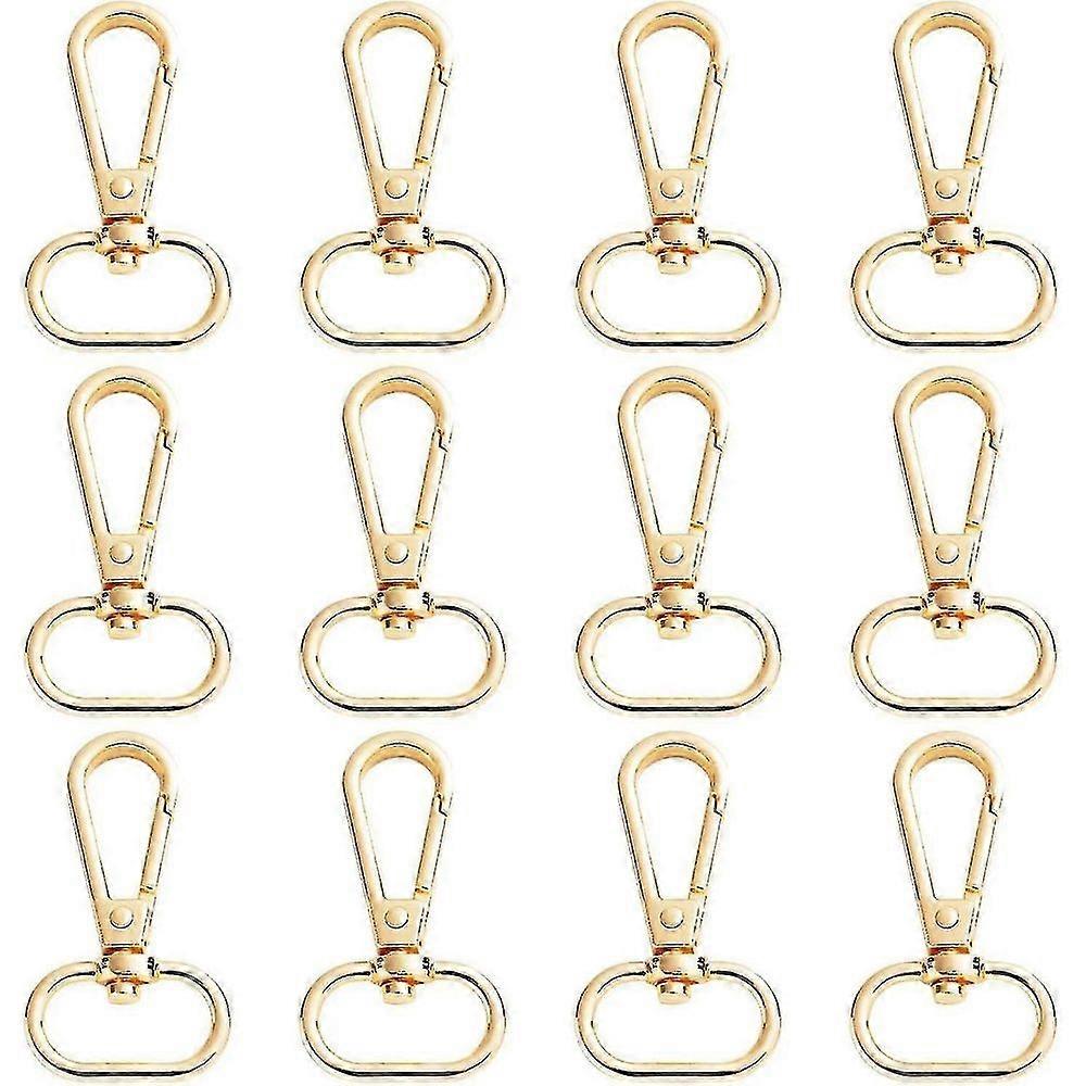 20 Pcs Swivel Golden Snap Hooks, Lanyard Snap Hooks