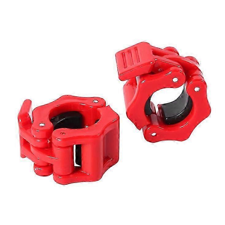 2 Pcs Gym Barbell Clamps Barbell Buckle Quick Release Barbell Collar Clips Compatible With Bodybuilding,weightlifting,fitness Training