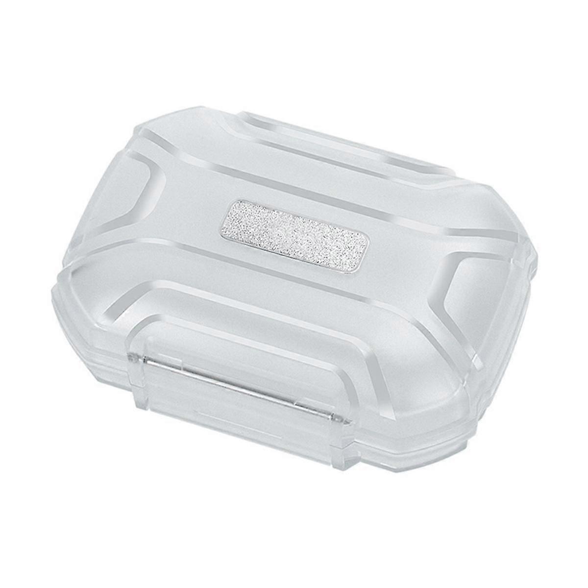 Earphone Storage Box Large Capacity Dustproof Waterproof Shockproof Earphone Box Transparent White