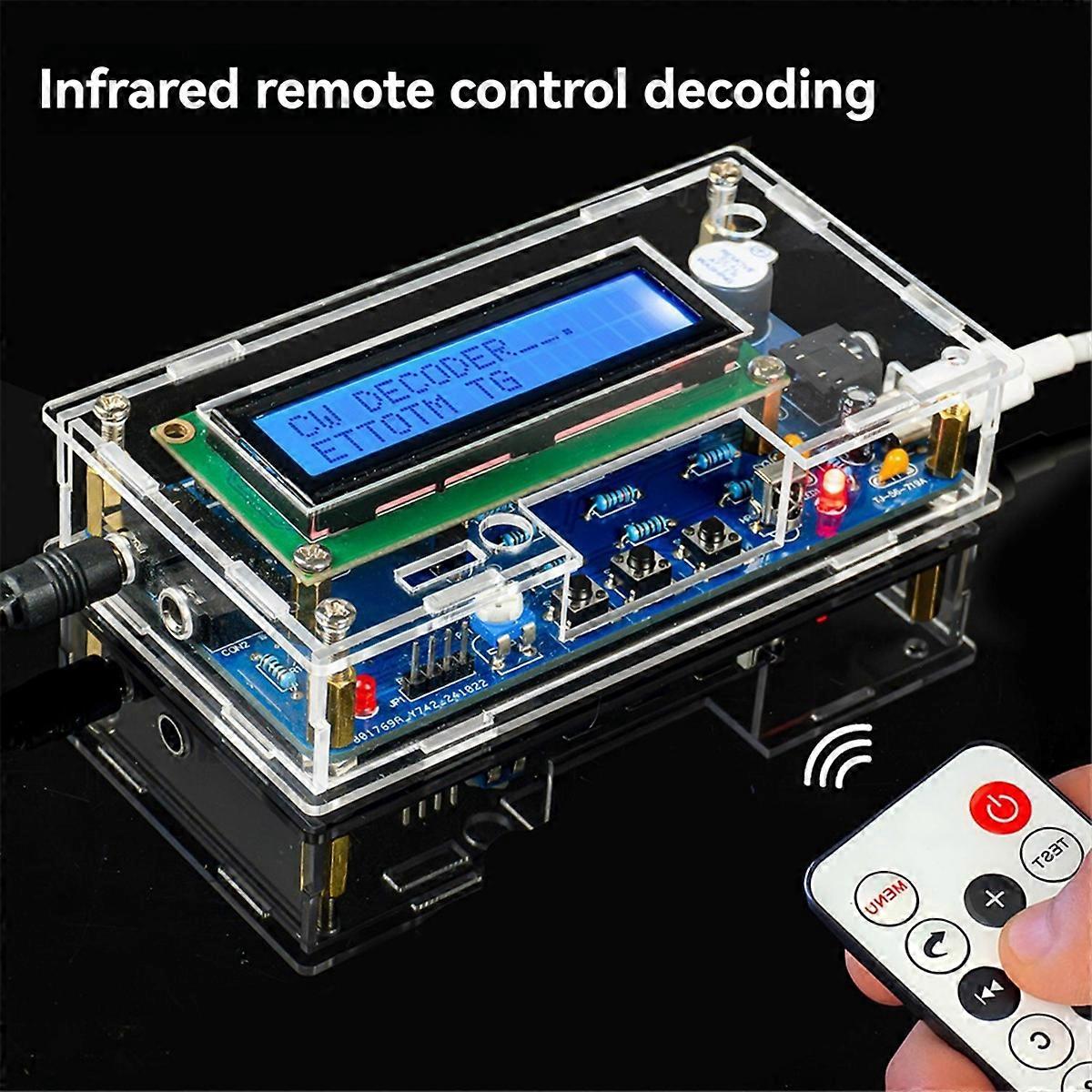 DC 5V Morse Code Infrared Decoder Electronic DIY Kit Science Experiment Fun Circuit Board with Shel
