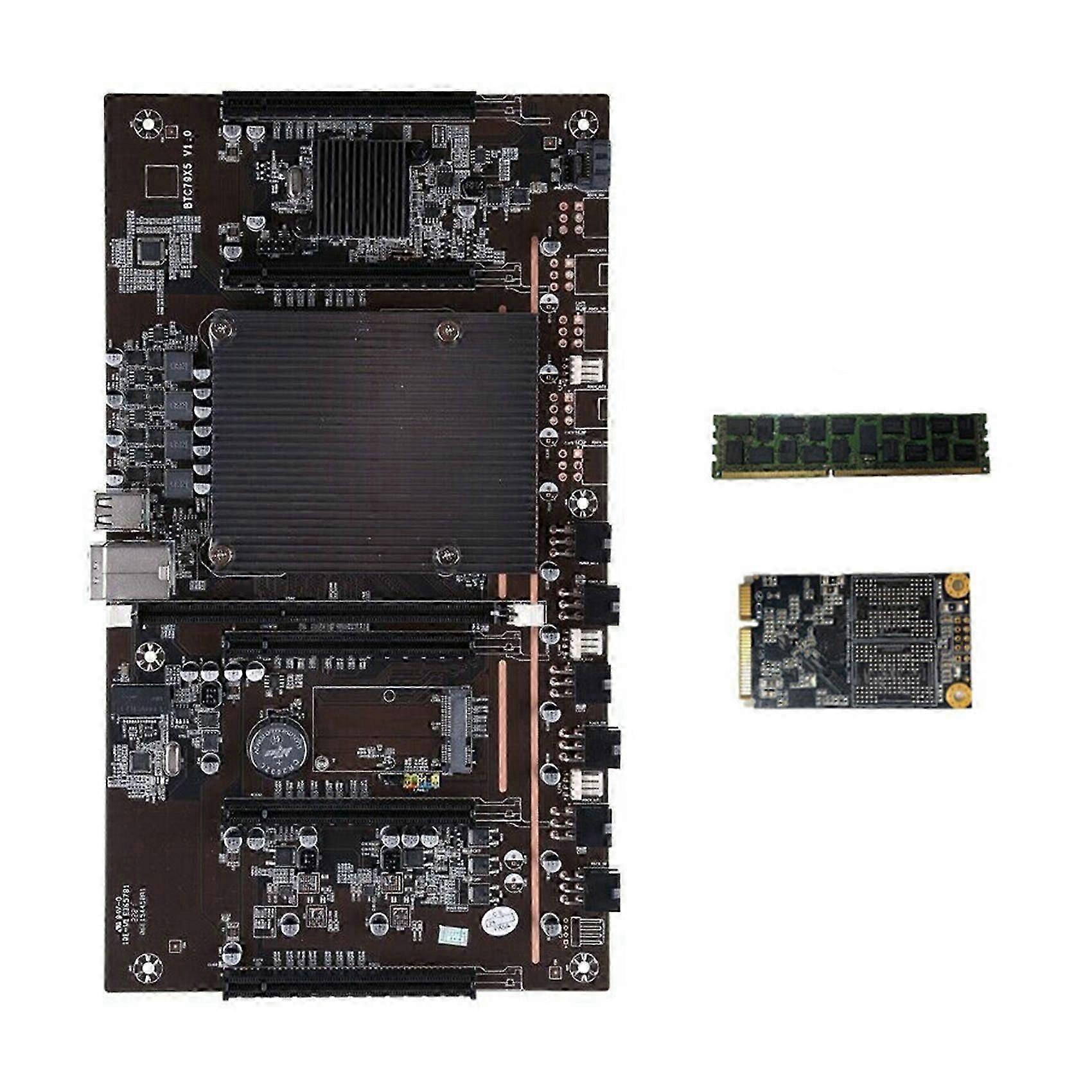 X79 H61 Btc Mining Motherboard 5x Pci-e 8x Support 3060 3080 Graphics Card With Recc 4g Ddr3 Ram An