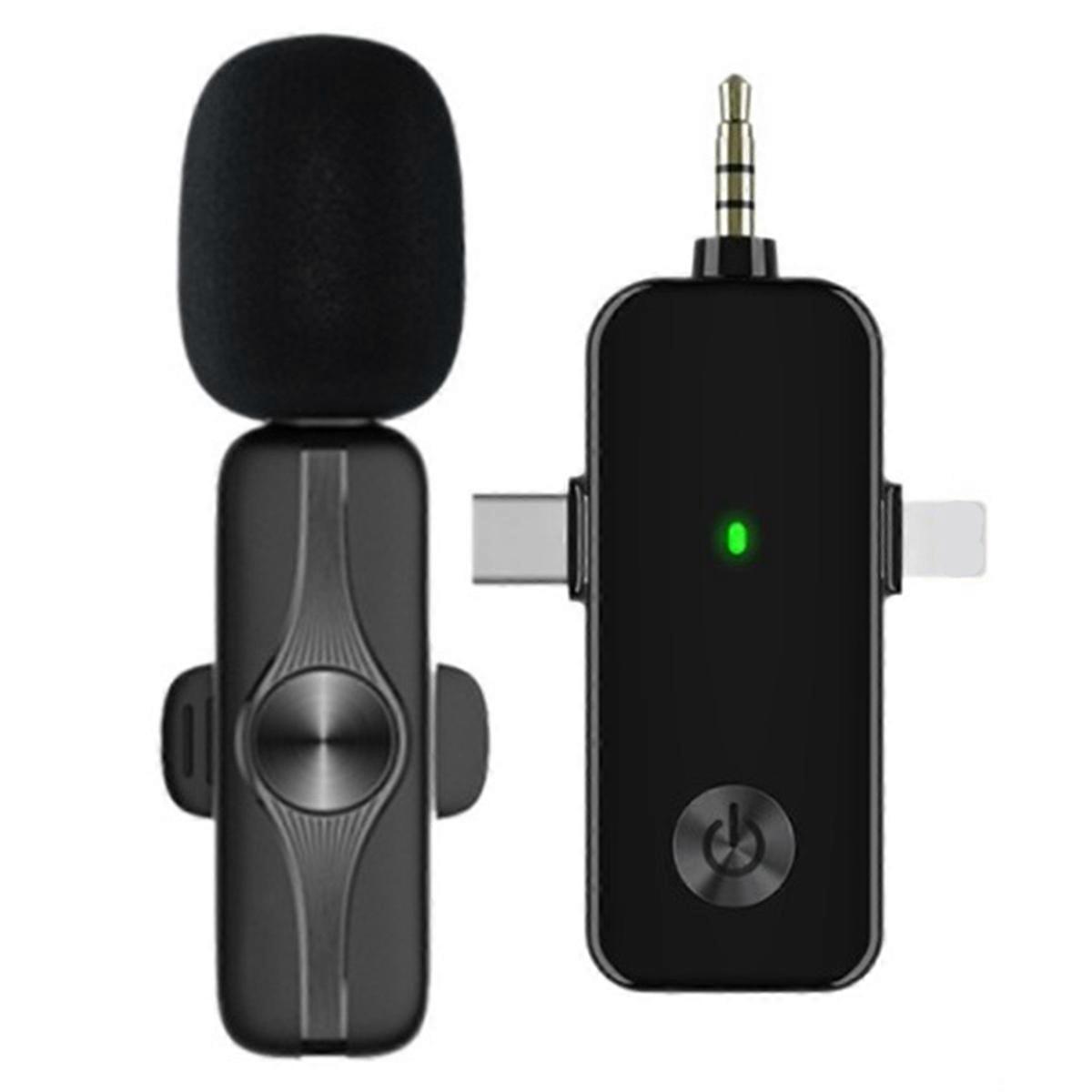Wireless Microphone 3 in 1 Lavalier Mobile Phone Live Broadcast Equipment Bluetooth MIC Wireless La