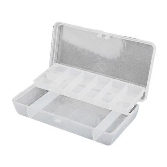 Clear Fishing Lure Box Double-layer Multi-Compartments Portable Waterproof Heavy Duty Artificial Fishing Bait