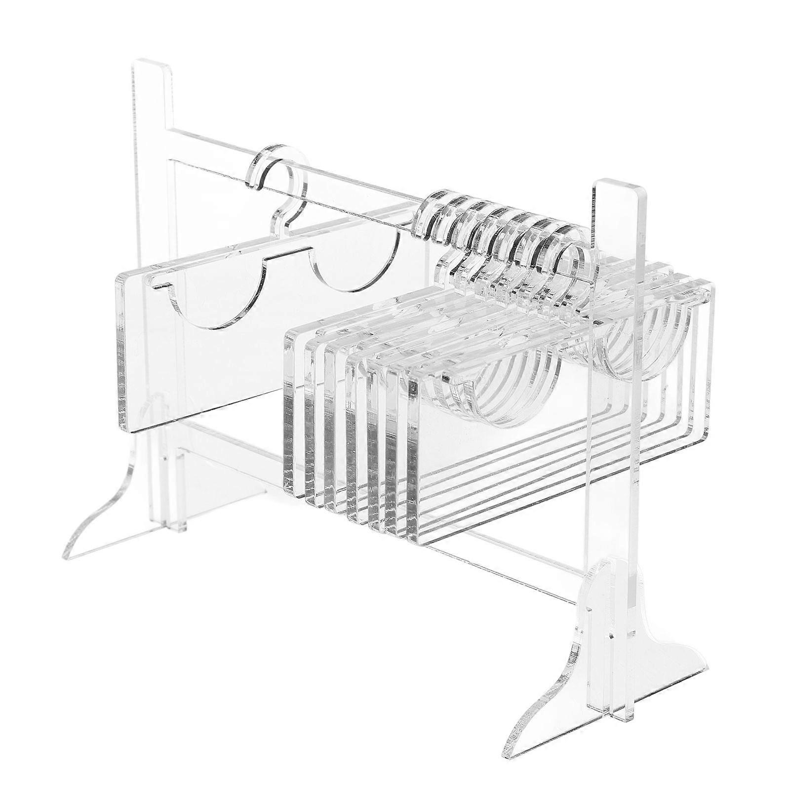 AcrylicLash Display Rack Transparent Eyelash Storage Organizer Hanger Shape for Space-Saving for False and Grafted Lashes