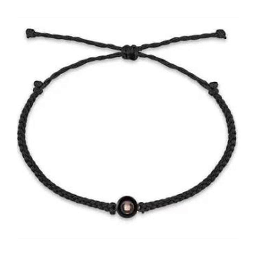 Projection Charm Bracelet Couples Adjustable Braided Rope Bracelets-