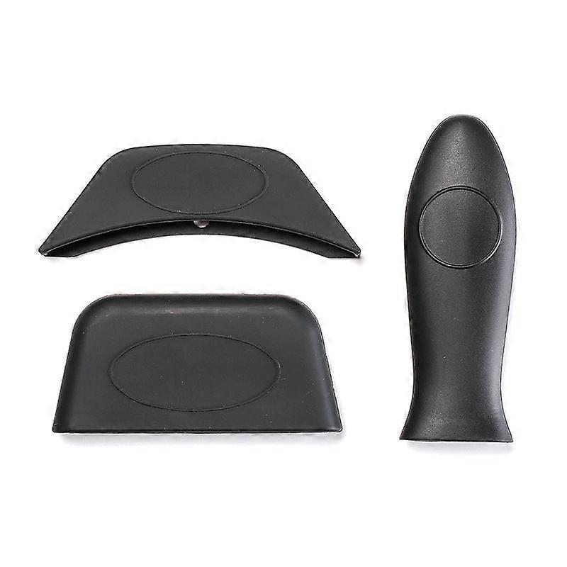 Silicone Heat Insulated Pot Handle Set Pot Handle Set Three-piece Set of Pointed Corner Round Ear Set One-piece Pot Scraper 8-piece Set