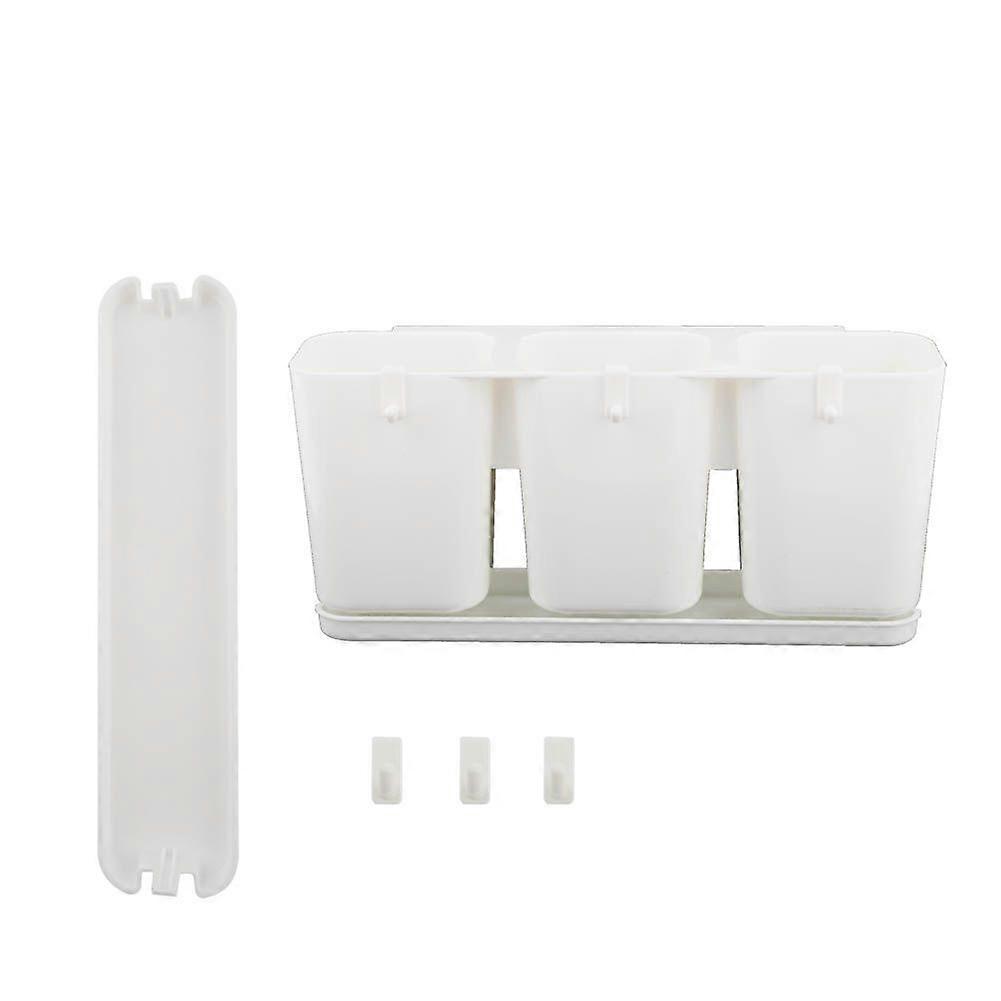 Plastic Wall Mounted Chopsticks Storage Rack Holder Drainer with Hanging Hook