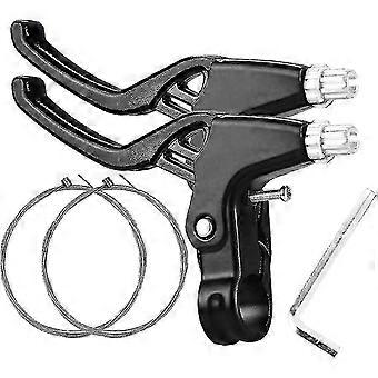 Remhendels, remgrepen fiets kinderfiets fiets remhendel fiets stuur gemaakt van aluminiumlegering voor de meeste fietsen zwart