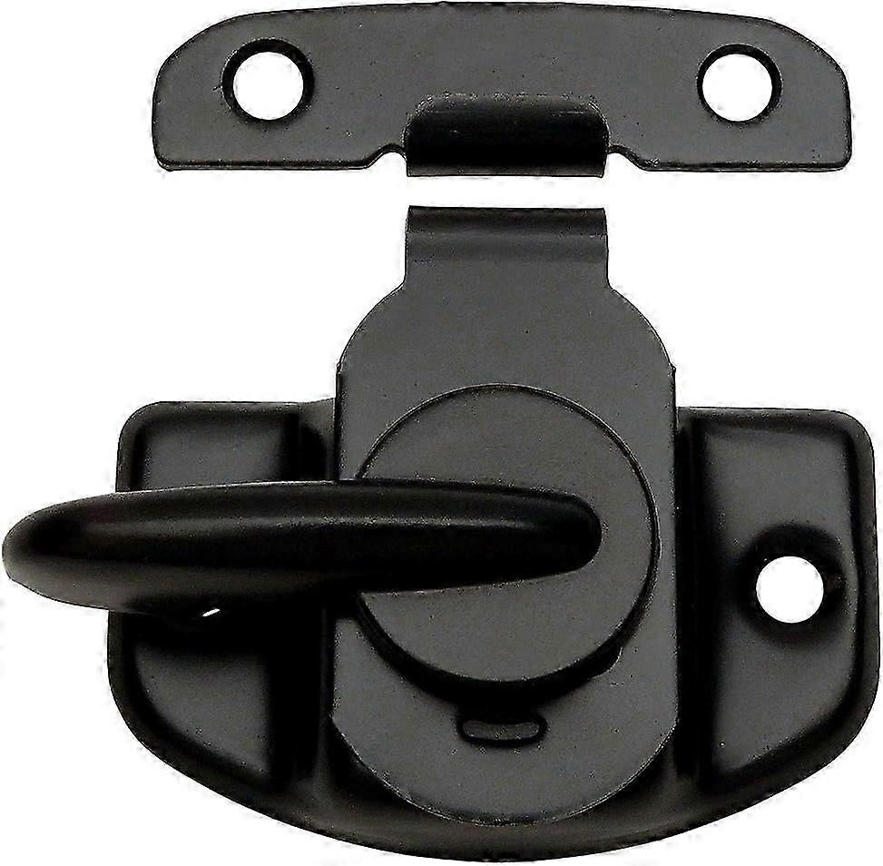 unique Flat Black Cam-Action Window Sash Lock and Keeper