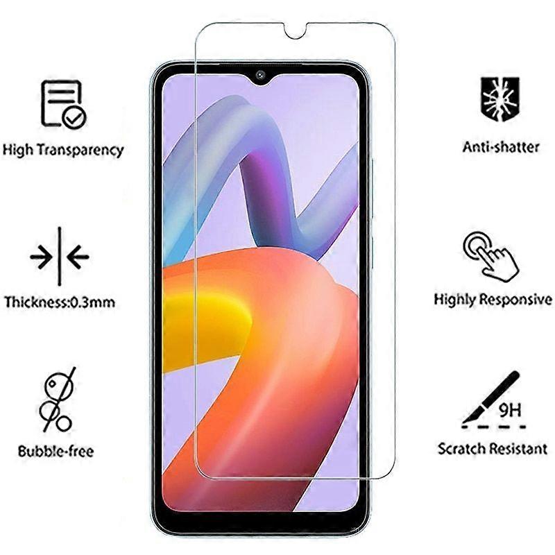 4Pcs Tempered Glass For Redmi A2 Screen Protector
