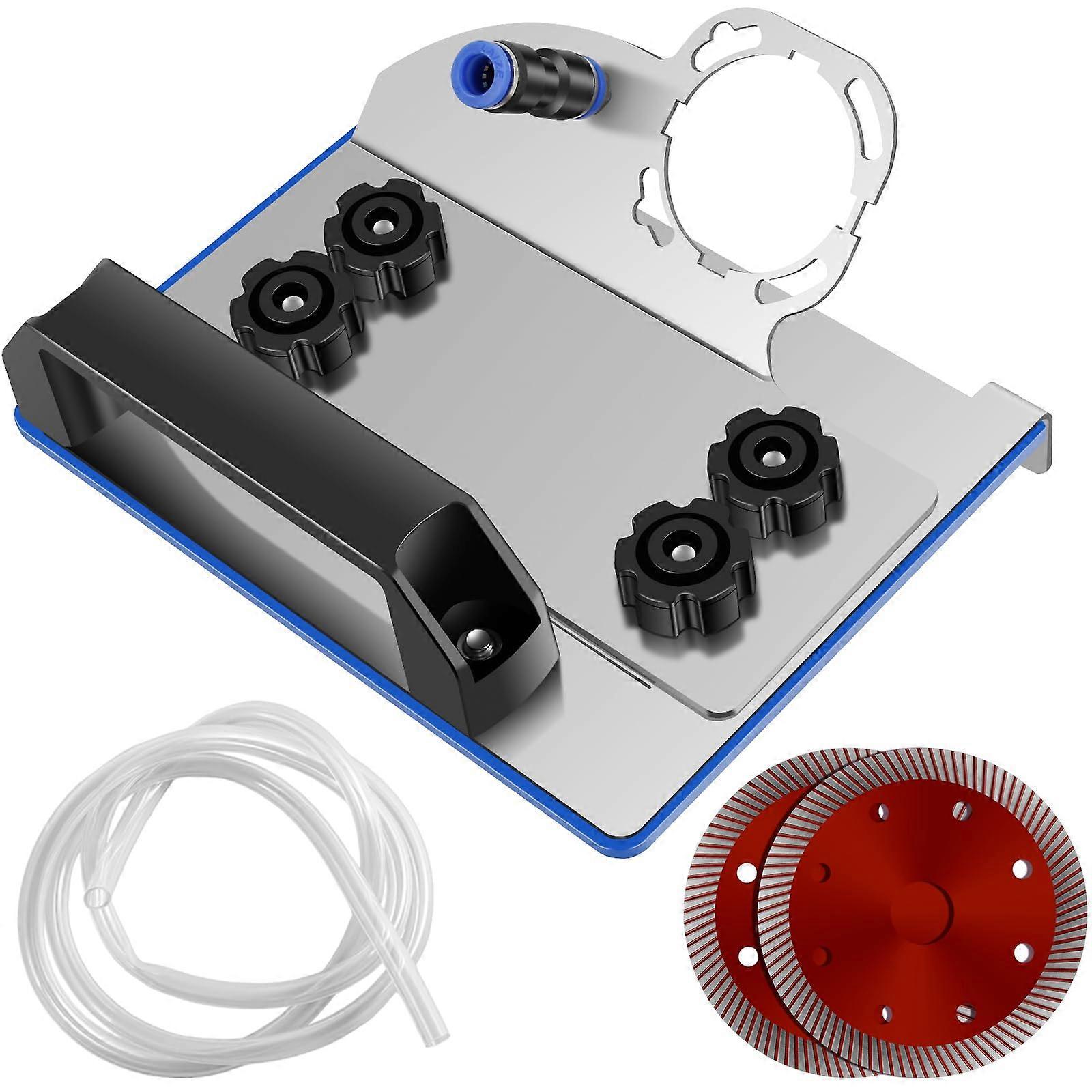 Stainless Steel Angle Grinder Stand for Tile Cutting, Chamfering, Adjustable Height, Compatible with Most Models