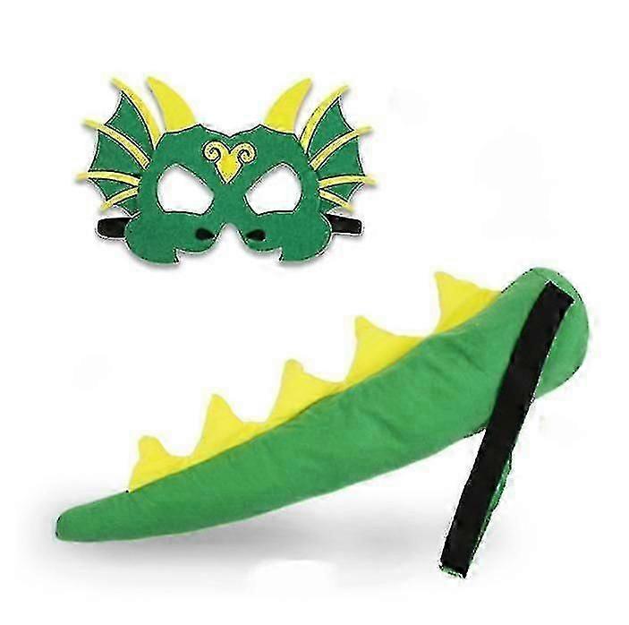 Costume de queue de dragon de dinosaure pour enfants Dino-masque Halloween Déguisements