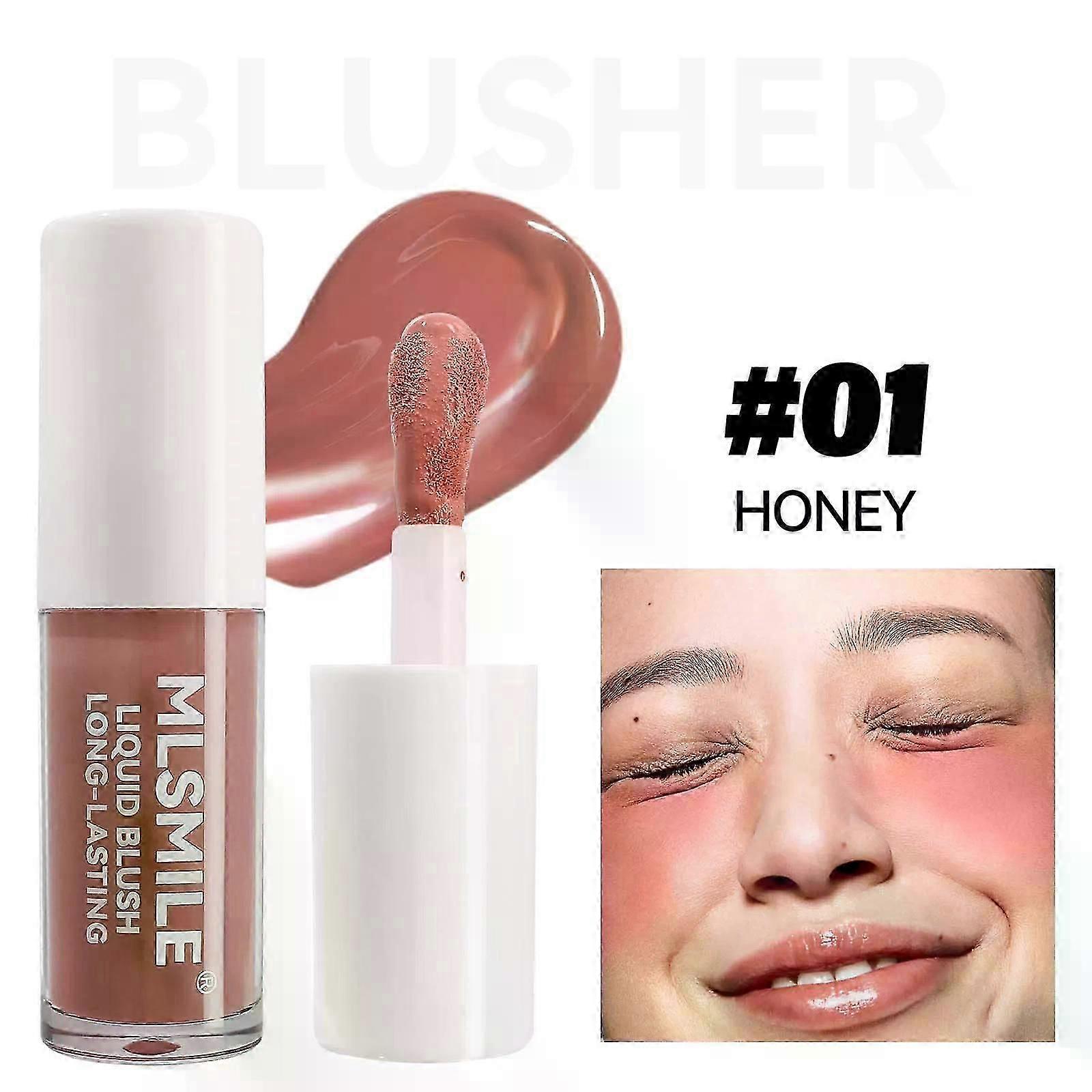 Liquid Blush Stick, lip gloss, 2-in-1, Blush Soft Cream Blush Makeup Creamy Liquid Blush Stick for Cheeks, Clear & Moisturizer Lightweight Blendable,