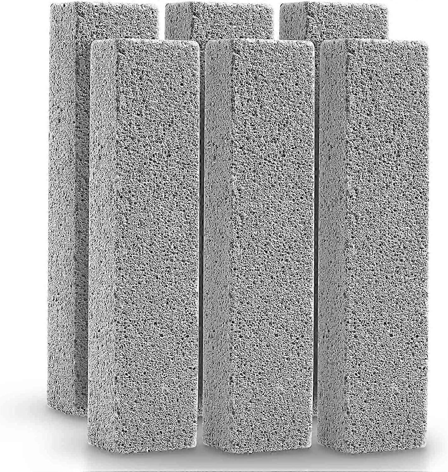 Pumice Stone for Toilet Cleaning, Pumice Sticks to Remove Water Rings Stains on Toilets Bowls, Pack of 6