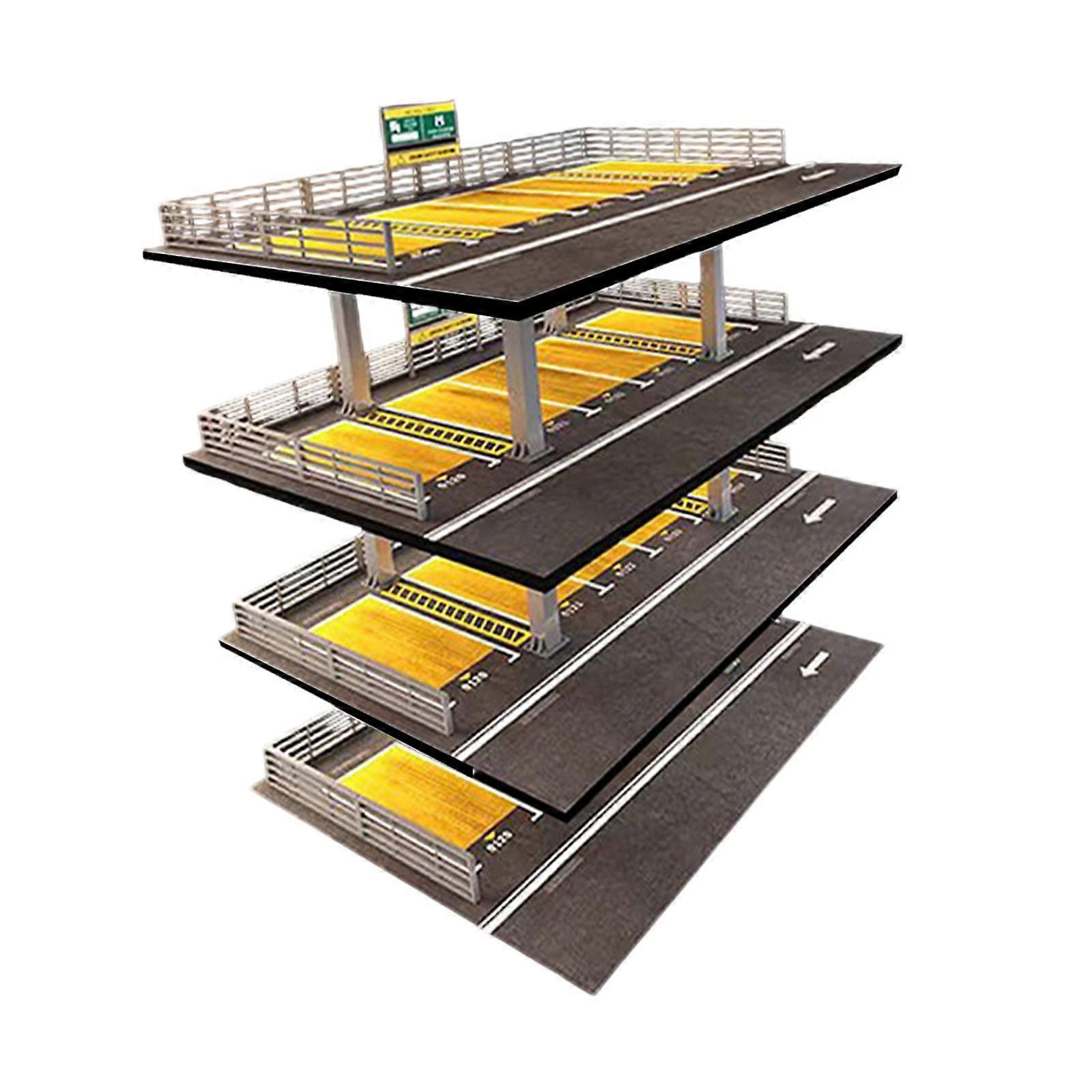 1/64 Scale Diecast Model Car Display Case Garage Display Case with Parking Lot