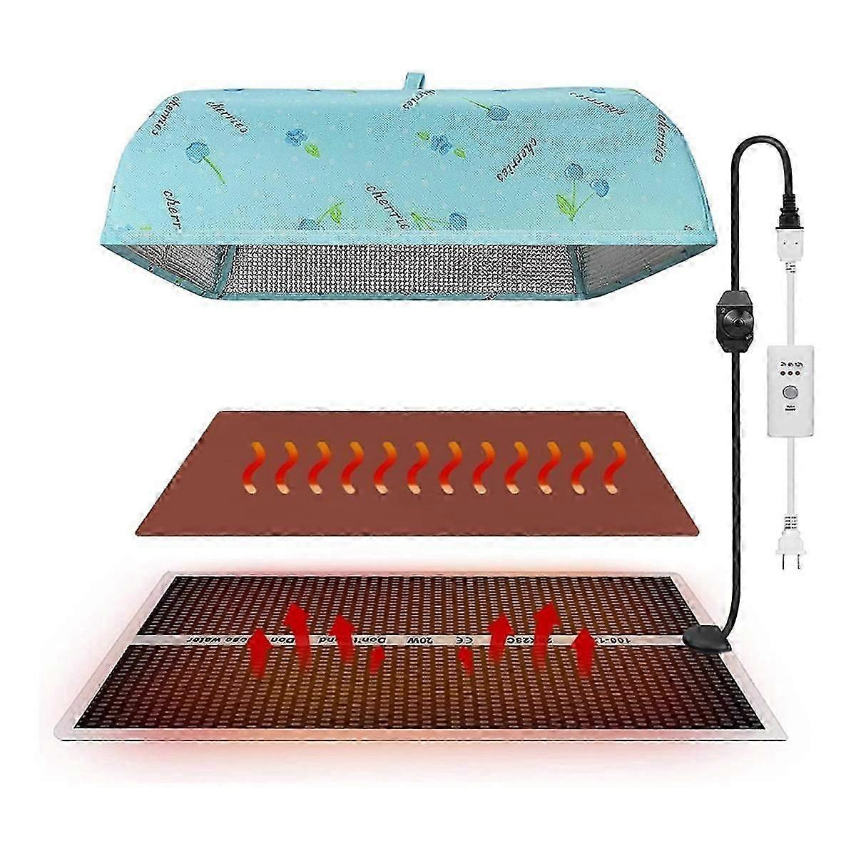 Epoxy Resin Heating Pad with Lid , Resin Mold Heating Pad, Rapid Curing Drying Heating Machine US Plug