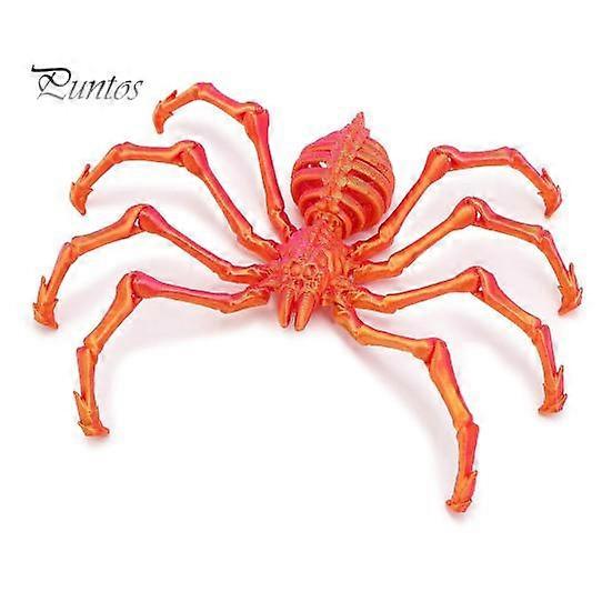 3D Printed Giant Spider Figurine with Retractable Legs Movable Joints Halloween Spooky Articulated Spider Desktop Decoration Ornament