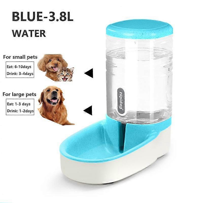 3.8 L Pet Automatic Feeding Bowls Dog Food Feeder Cat Water Feeder Large Capacity Food Water Dispenser Large Capacity Pet Bowls