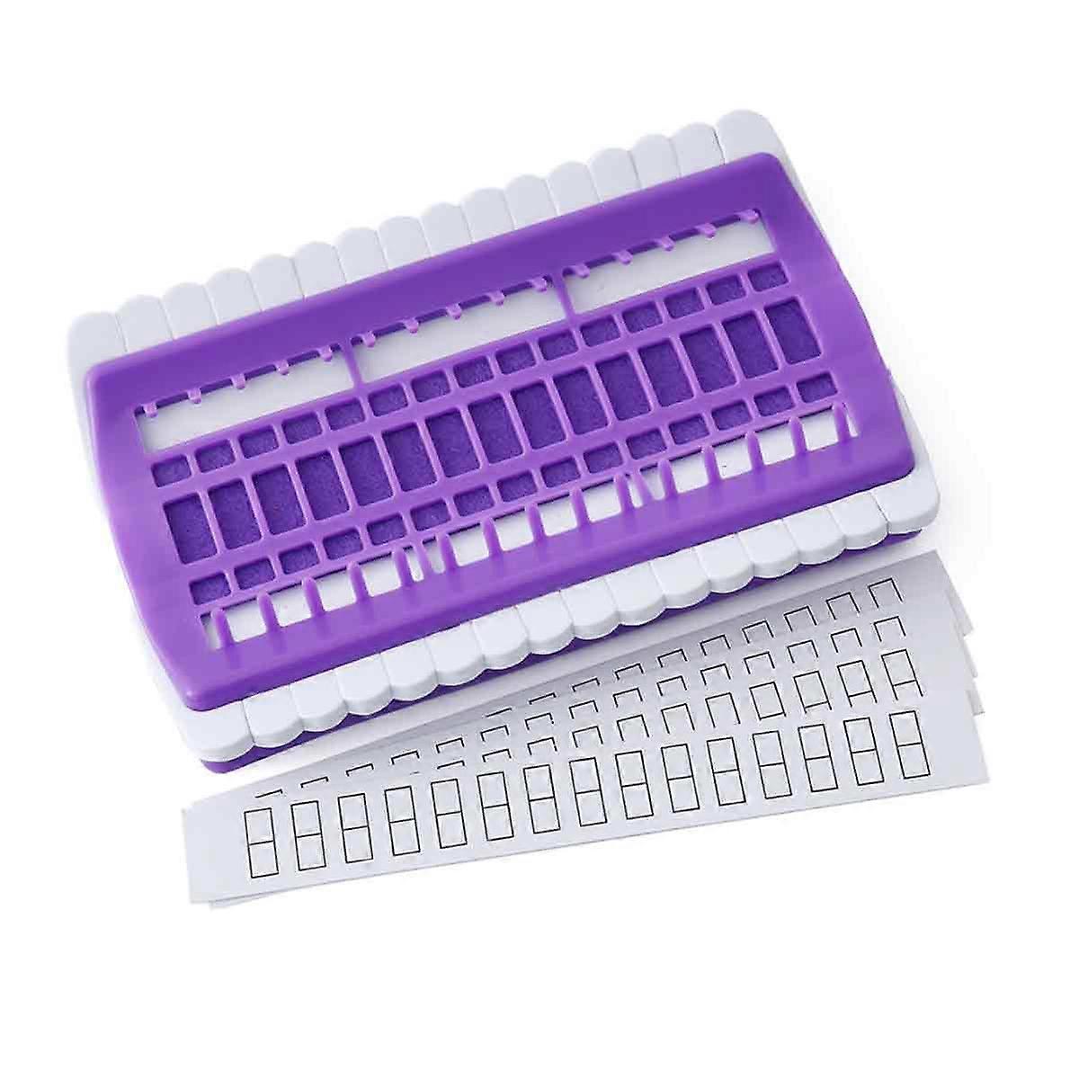 30 Position Cross Stitch Needles Holder Thread Organizer for Sewing Needlework Knitting(Purple)