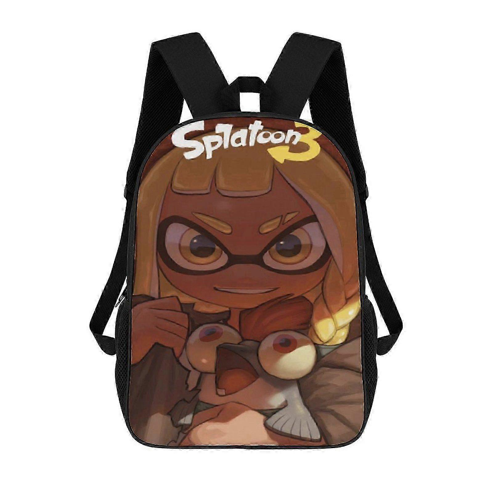 i1610 Splatoon حقيبة ظهر أكتاف Daypackحقيبة عمل سفر كلاسيكية للجنسين حقيبة ظهر kli1610