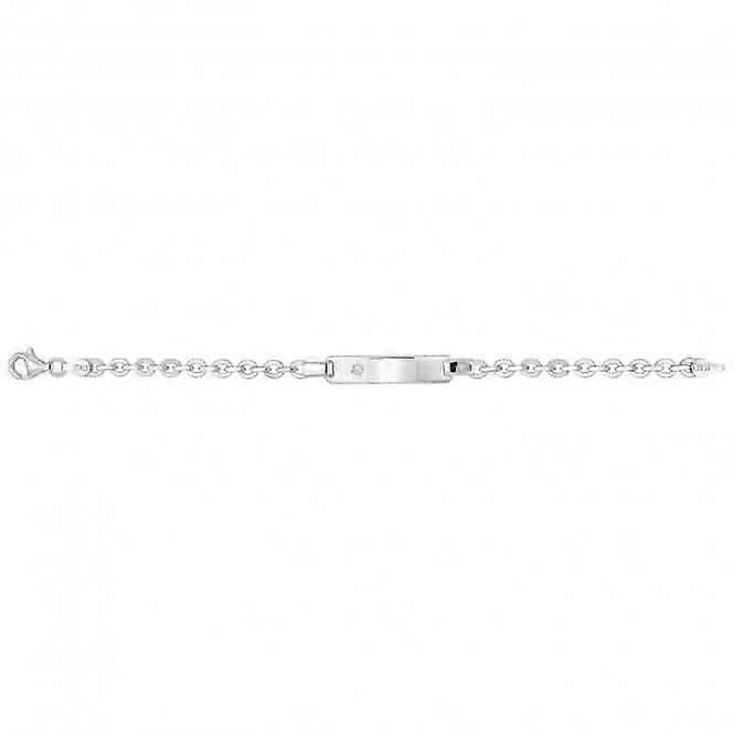 Acotis Silver Babies ID Bracelet with Zirconia Stones G2229